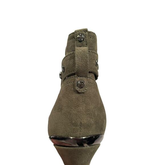 NIB GBG GUESS Green Stiletto Platform Booties Deeka Size 9M - Picture 9 of 15